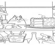 Printable omg too much food secret life of pets coloring pages