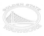 Printable golden state warriors logo nba sport coloring pages