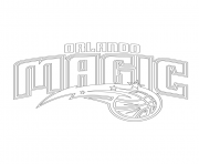 Printable orlando magic logo nba sport coloring pages
