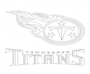 Printable tennessee titans logo football sport coloring pages