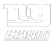 Printable new york giants logo football sport coloring pages