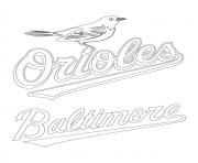 Printable baltimore orioles logo mlb baseball sport coloring pages