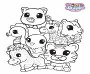 Printable Squinkies for Babies coloring pages