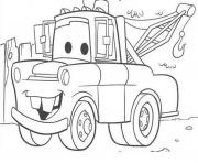 Printable disney cars mater coloring pages