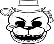 Printable not happy five nights at freddy fnaf coloring pages