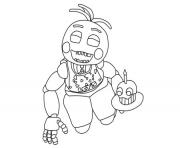 Printable five nights at freddys fnaf 2 birthday coloring pages