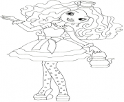 Printable Madeline Hatter ever after high coloring pages