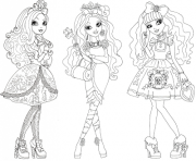 Printable Apple White Briar Beauty Blondie Locks Ever After High Princess coloring pages