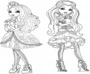 Printable apple white and raven queen  coloring pages