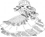 Printable Raven Queen throne coming ever after high coloring pages