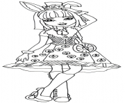 Printable Bunny Blanc Ever After High coloring pages