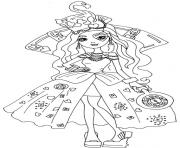 Printable Lizzie Hearts Way Too Wonderland Ever After High coloring pages