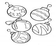 Printable Christmas Tree Ornament coloring pages