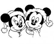 Printable mickey mouse disney christmas 2 coloring pages