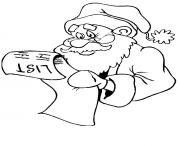 Printable christmas santa claus kids list11 coloring pages