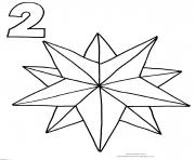 Printable Christmas Star Countdown coloring pages