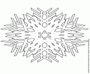 Printable snowflake craft coloring pages