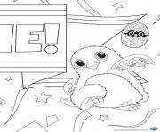 Printable Hatchy hatchimals kids coloring pages