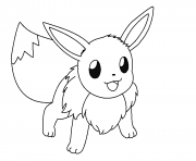 Printable eevee is ready coloring pages