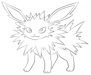 Printable jolteon coloring pages