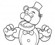 Printable fnaf freddy five nights at freddys free coloring pages