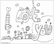 Printable i love you coloring pages