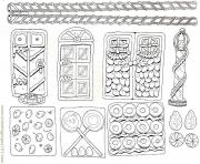 Printable Printable Gingerbread House 4 coloring pages