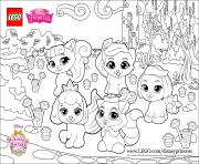 Printable color fun with the Palace Pets princess lego disney coloring pages