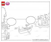 Printable Princess Ariel Boat lego disney coloring pages