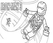 Printable lego marvel iron man 3 coloring pages
