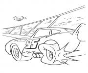 Printable Cars Lightning McQueen tier blast a4 disney coloring pages