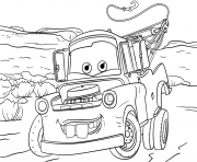 Printable tow mater from cars 3 disney coloring pages