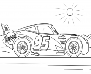 Printable lightning mcqueen from cars 4 disney coloring pages