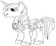 Printable shining armor my little pony coloring pages