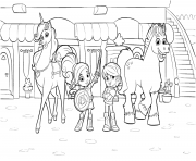 Printable Nella the Princess Knight and Friends coloring pages