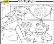 Printable Mothers Day Crayola coloring pages
