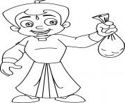 Printable Chhota Bheem Gold coloring pages