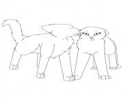 Printable Coloring Online Warrior Cats a4 coloring pages
