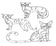 Printable a Warrior Cat Clan a4 coloring pages