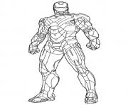 Printable Mark 2 a4 avengers marvel coloring pages