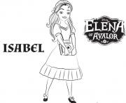 Printable isabel elena of avalor disney princess coloring pages