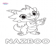 Printable Shimmer And Shine Nazboo coloring pages