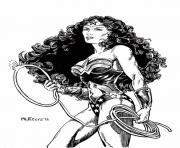 Printable Wonder Woman Original art coloring pages