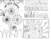 Printable Christian 4th of Julys coloring pages