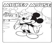 Printable mickey mouse coloring pages
