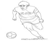 Printable diego maradona soccer coloring pages