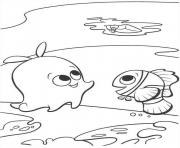 Printable look at the boat finding nemo coloring pages
