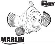 Printable marlin from finding nemo disney coloring pages