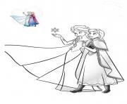 Printable elsa anna family love frozen coloring pages