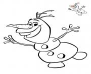 Printable olaf funny frozen 2018 coloring pages